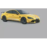 Xiaomi Su7 Ultra 1/18 Metāla modeļa automašīna Lightning Yellow  Bhr08Kqgl 6932554465667