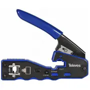 Spraudņu Rj45 spiedējs ar automātisku griešanu Televes 209802  8424450267790 37230