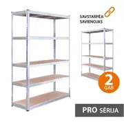 Noliktavas plaukts 180X90X45 Pro 2 gab.