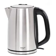 Elektriskā tējkanna Adler Ad 1340 1.7 L 2200 W Black, Silver  5903887805247 Agdadlcze0114