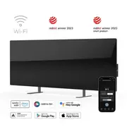 Aeno Agh2S Premium Eco Viedais sildītājs melns, Wi-Fi, max 700W, infrasarkanais  Agh0002S 5903282319264