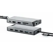 Alogic Usb-C 12-In-1 Trīskāršs Adapteris  Ducddv3V2 9350784100511