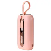 Ārējais akumulators Joyroom  mini powerbank 10000Mah Colorful Series 22.5W with 2 built-in Usb C and Lightning cables pink Jr-L012 L012 22. 6956116701727