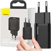 Baseus Ceļojumu lādētājs Super Si 1C Ātrais Pd 30W Eu Black Ccsup-J01  6953156205062