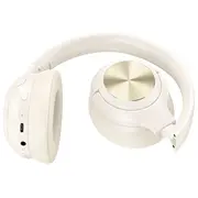 Bezvadu austiņas Hoco  Wireless headphones Anc W54 milky white 6942007628389
