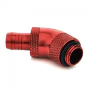 Bitspower savienojums 45 grādi G1/4 collu ārējais vītne uz 10Mm iekšējo diametru - pagriežams, red  Waad-280 4711946739195 Bp-Dbr45R2Ii