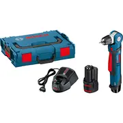 Bosch Powertools Akku-Winkelbohrschrauber Gwb 12V-10 Professional, 12Volt Blau/Black, 2X Li-Ionen Akku 2,0Ah, in L-Boxx  0601390908 3165140730846