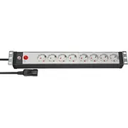 Brennenstuhl Premium-Line Steckdosenleiste 8-Fach, 19 Format Black/Hellgray, 1,5 He, 3 Meter, Kaltgerätestecker  1156057128 4007123665372