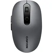 Canyon Mw-9, 2 in 1 Wireless optical mouse with 6 buttons, Dpi 800/1000/1200/1500, modeBT/ 2.4Ghz, Battery Aa1Pcs, Grey, 65.4112.2532.3Mm, 0.092Kg  Cns-Cmsw09Dg 5291485007478