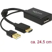 Delock Adapterkabel Hdmi-A Stecker  Displayport 1.2 Buchse 62667 4043619626670