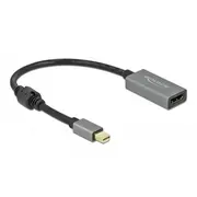 Delock Aktiver Adapter mini Displayport 1.4  Hdmi 4K 60 Hz Hdr Gray/Black, 20Cm 66570 4043619665709