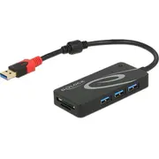 Delock Usb-Hub Usb3.1 Typa - 3X Usb3.0 2X Slot Sd  62899 4043619628995 84718000
