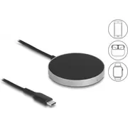 Delock Bezvadu lādētājs ar 5W / 7,5W 10W 15W lādēšanas paliktni  66467 4043619664672 85044083