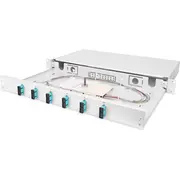 Digitus Lwl Spleißbox 1He bestückt  6X Sc Dx Om3 Gray Dn-96320/3 4016032278320 85044060