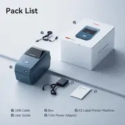 Etiķešu printeris Niimbot Tiskárna štítků K3 Smart, Blue  230 etiķešu ruļļi 1Ae0F121602 6977031210002