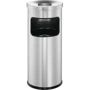 Durable Papierkorb Safe mit Ascher rund silber  333223 4005546989129 73239900