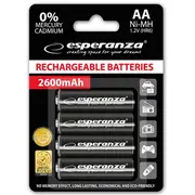 Esperanza Eza106 Precharged Hr6 2600Mah Always Ready Blistera Iepakojumā 4Gb.  5901299922552