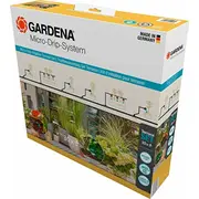 Gardena Micro-Drip-System Tropfbewässerung Set Terrasse, 30 Pflanzen Black/Gray, Modell 2023  13400-20 4066407002982