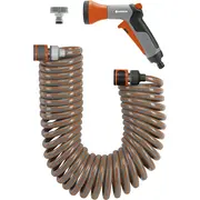 Gardena Spirālveida šļūtene 9Mm 10M komplekts ar impulsu dušu un sistēmas elementiem 04647-20  4647-20 4078500464703