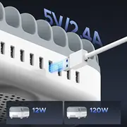 Viedā Usb uzlādes stacija ar 10 portiem - White  6942227138521