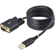 Startech 1P6Ffc-Usb-Serial paralēlais kabelis Black 2 m Usb Type-A Db-9  0065030898263