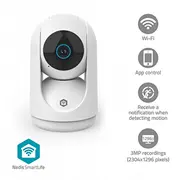 Kamera Ip Nedis Smartlife Wewnętrzny  3Mp Full Hd 1296P Pan tilt Wifici23Cwt 5412810468751