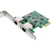 Kontrolieris Inline Dual Gigabit tīkla karte, 1X Rj45 2.5Gb/S, Pcie x1, ar zema profila kronšteinu  51126A 4043718313594