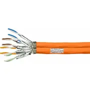 Logilink Verlegekabel S/Ftp Cat7 Awg23 1000Mhz,Orange,Duplex  Cpv0063 4052792059700 85444210