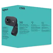 Logitech Hd-Webcam C505 black retail  960-001364 5099206093690 85258900