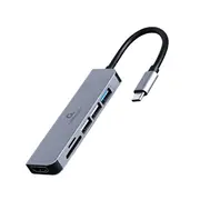 Modules un transceivers Gembird  I/O Adapter Usb-C To Hdmi/Usb3/6In1 A-Cm-Combo6-02