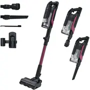 Vertikālais putekļsūcējs Hoover Hf610Hx 011 bezvadu ar rokturi Darbības laiks 40 min Putekļu tvertne 0.7 L Black  39401102 8059019110905