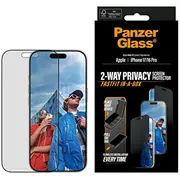 Panzerglass Privacy Displayschutz m. Black Rahmen iPhone 17 16 Pro Ultra-Wide Fit Fastfit in-a-box  Pg66280 5715685030529