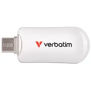 Pendrive Verbatim Plectra 512Gb Usb-C White  30231 0023942302315