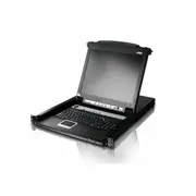 Kvm pārslēdzējs ar Lcd Aten Cl5708M 43 cm, Usb-Ps/2, Vga, 8 porti, britu izkārtojums  14.01.6241 4710469345128