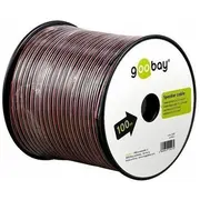 Goobay 15023 Skaļruņa kabelis red/black Cca, 100 m, kabeļa spole - m spole, diametrs 2 x 1.5 mm²  4040849150234