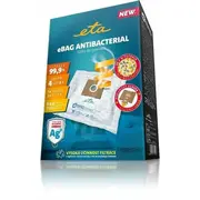 Putekļsūcēja piederums Eta  Vacuum cleaner bags Antibacterial 960068020 Suitable for all , Gallet bagged vacuum cleaners and others The list attached, Number of 5 microfilter 155X145 mm Eta960068020 8590393258154