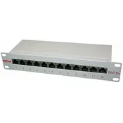 Roline tīkla sadales panelis 12 porti Rj-45, kat. 6A, 1U - Montāža skapī  7630049620117