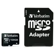 Sd Microsd Card 128Gb Verbatim Sdxc Premium Class10  Adapte retail 44085 0023942440857 85235110