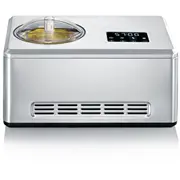 Severin 2-In-1 Eismaschine Ez 7406, mit Joghurtfunktion Edelstahl Gebürstet, für 2.000Ml Eiscreme, 180 Watt Kompressor  7406 4008146031748
