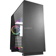 Sharkoon Pure Steel Rgb Black, gehärtetes Glas  4044951026616