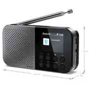 Sharp Dr-P520 Dab/Bt/Usb C/Iebūvēta baterija radio Black  4974019204451