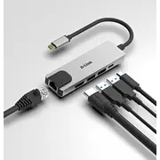 Stacja/Replikator D-Link 5W1 Usb-C Dub-M520  0790069447884 dline000162