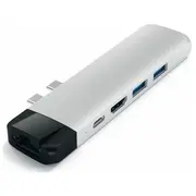 Stacija/Replikators Satechi Pro Hub Usb-C St-Tcphes  Aluminum Type-C Adapter With Ethernet 0879961007324