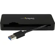 Stacija/Replikators Startech Travel klēpjdatora doks Usb Usb3Smdockhv  0065030858281