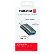 Swissten Otg Adapteris Lightning uz Usb Savienojums  55500300 8595217478909
