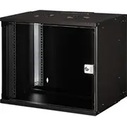 Szafa sieciowa wisząca 19 9U, Soho Pro 460 x 540 400 mm, nośność 60Kg, drzwi szyba, niezłożona, Czarna  Dn-49205 4016032493747 Nuassr000000071