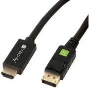 Techly Displayport 1.2 uz Hdmi kabelis Black 2M  Icoc-Dsp-H12-020 8054529020829 85444290