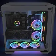 Thermaltake Swafan 14 Rgb 140X140X25 Black, 3Er Pack, inkl Controller, 140 mm  Cl-F138-Pl14Sw-A 4713227534239