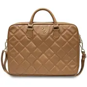Guess Quilted 4G datoru soma - Soma portatīvajam datoram 15 / 16 Brown  Gucb15Zpsqssgw 3666339210953