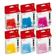 Tintes kasete Canon Pgi-29 Multipack Cyan, magenta, yellow, photo cyan, red  4873B005 5054531083778